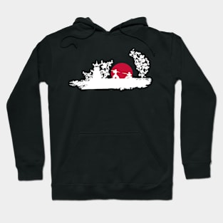 Samurai Fight White Hoodie